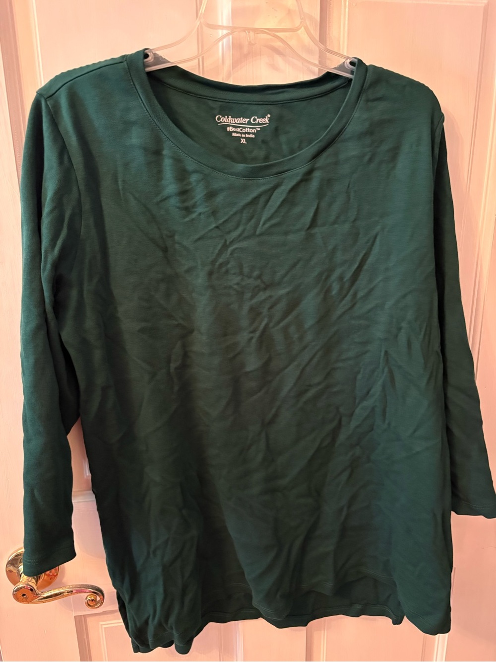 Coldwater Creek Deep Green Long Sleeve Tee